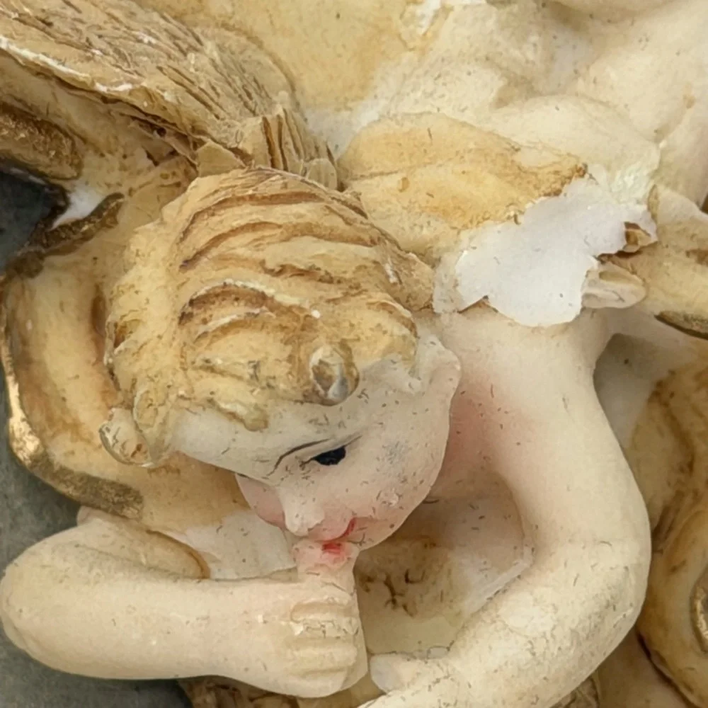Cherubs Small Ceramic Picture Frame